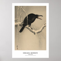 Japanischer Kunstdruck – Ohara Koson – Krähe