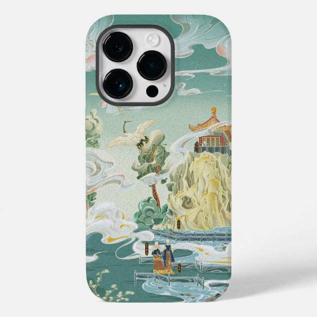 Japanischer Kunststorch Phone Case Iconic Art Cove (Rückseite)