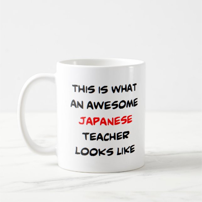 japanischer Lehrer, phantastisch Kaffeetasse (Links)