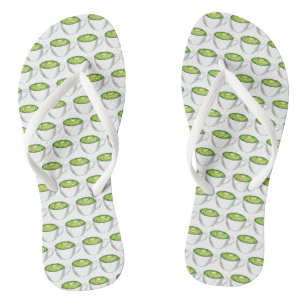 Japanischer Matcha Green Tea Latte Teacup Feinschm Flip Flops