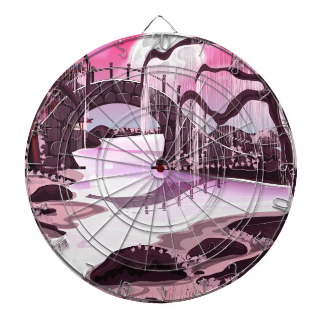 Japanischer Mediationsgarten Dartscheibe (vorne)