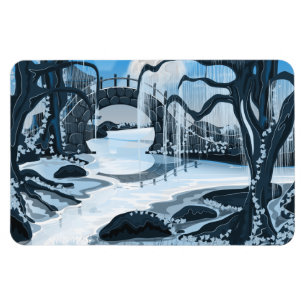 Japanischer Meditationsgarten Magnet