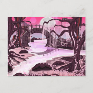Japanischer Meditationsgarten Postkarte