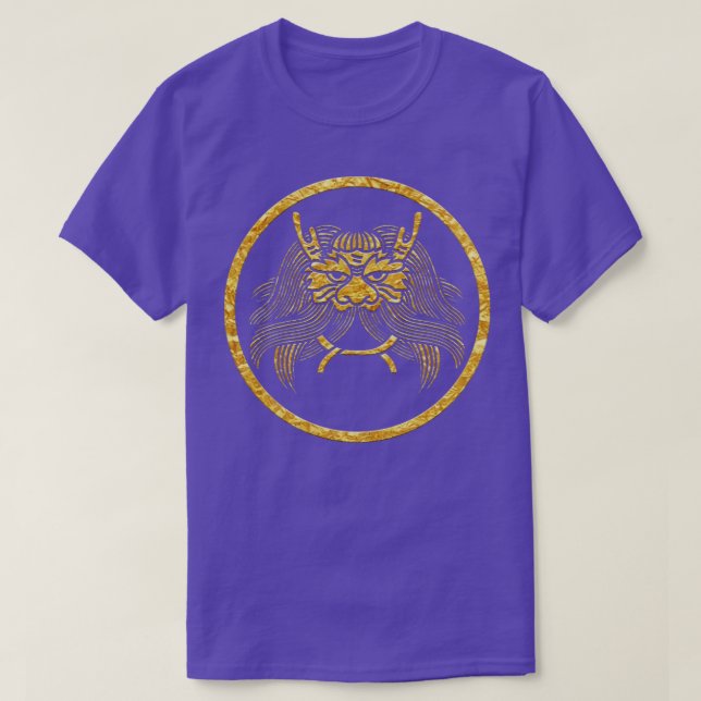 Japanischer Mon Oni Kabuto T-Shirt (Design vorne)