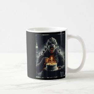 Japanischer Monster-Geburtstagskuchen Lustige Part Kaffeetasse