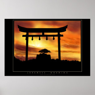 Japanischer Morgen Poster