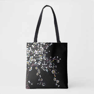 Japanischer Mosaik-Kirschblüten-Schwarz