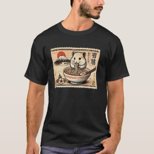 Japanischer Mt. Fuji Sonnenuntergang Briefmarke Ha T-Shirt