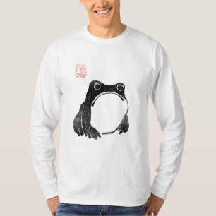 Japanischer mürrischer Frosch Kröte unbeeindruckte T-Shirt