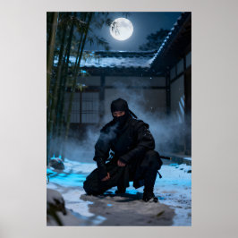 Japanischer Ninja-Krieger Poster
