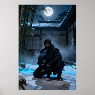 Japanischer Ninja-Krieger Poster