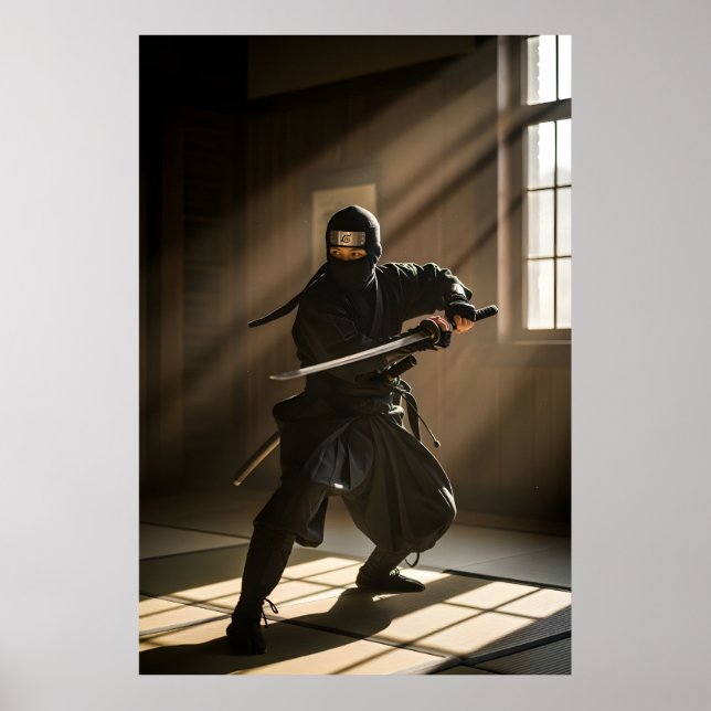 Japanischer Ninja-Shadow-Warrior Poster (Vorne)