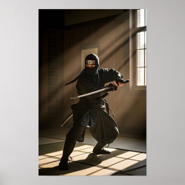 Japanischer Ninja-Shadow-Warrior Poster (Vorne)
