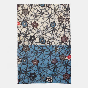 Japanischer Okinawan Dye (Bingata) Geschirrtuch