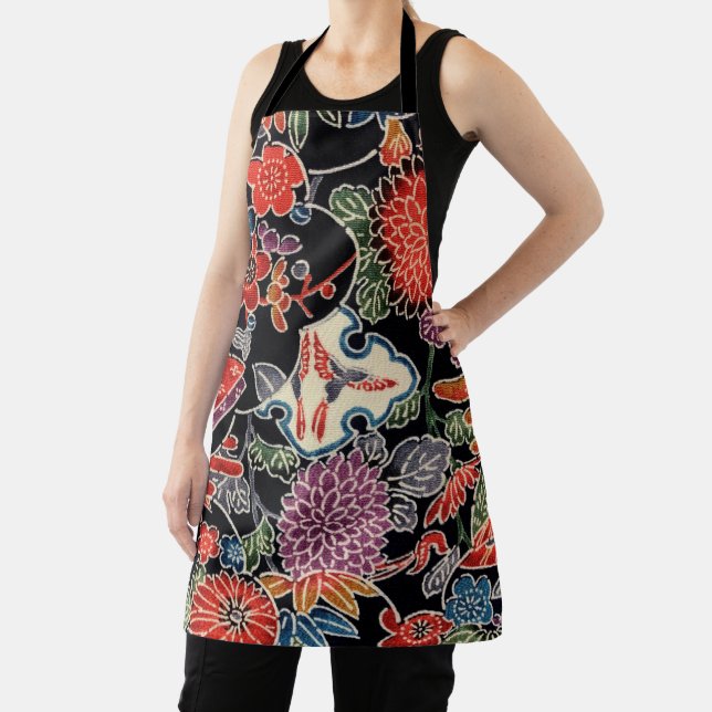 Japanischer Okinawan Dye (Bingata) Schürze (InSitu)