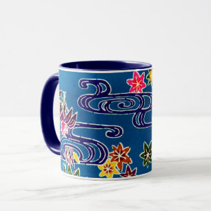 Japanischer Okinawan Dye (Bingata) Tasse