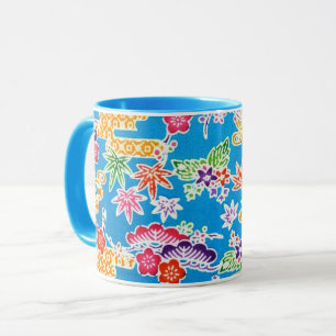 Japanischer Okinawan Dye (Bingata) Tasse