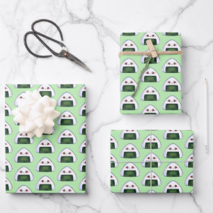 Japanischer Onigiri Rice Ball Geschenkpapier Set