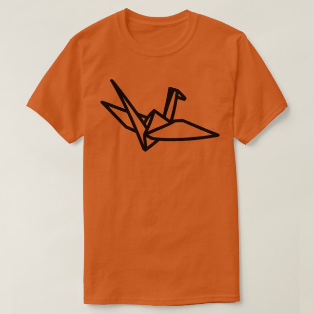 Japanischer Origami Crane 6 T-Shirt (Design vorne)