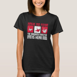 Japanischer Papierkranich Origami für einen Origam T-Shirt