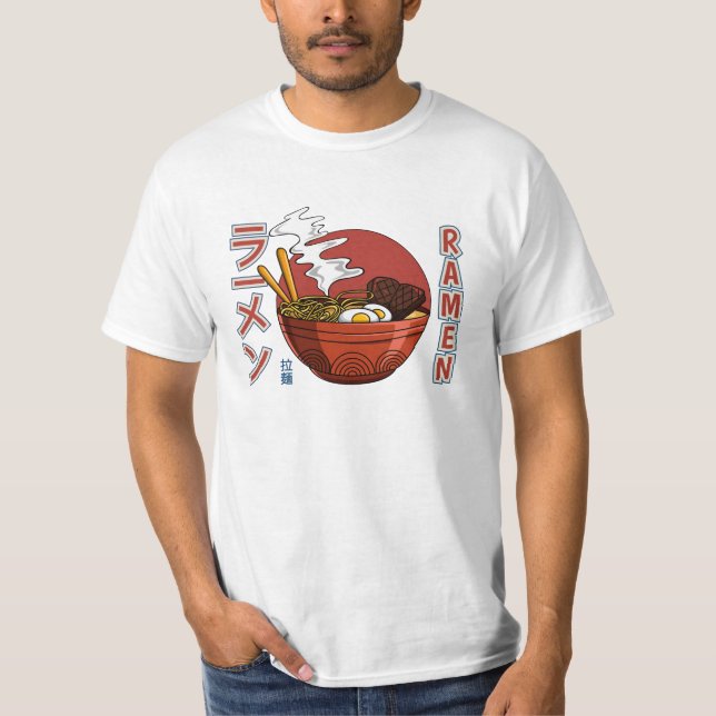 Japanischer Ramen Noodle Soup T - Shirt (Vorderseite)
