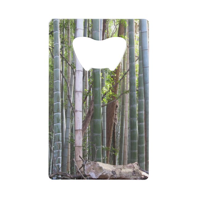 Japanischer Riesenwald, Sagano, Kyoto, Japan Geldkarten Flaschenöffner (Vorderseite)