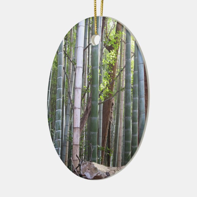 Japanischer Riesenwald, Sagano, Kyoto, Japan Keramikornament (Links)