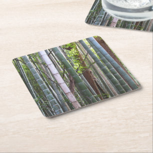 Japanischer Riesenwald, Sagano, Kyoto, Japan Rechteckiger Pappuntersetzer