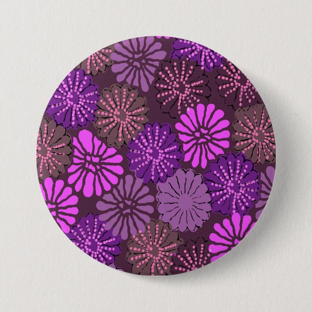 japanischer rosa Button (Vorderseite)