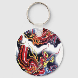 Japanischer Roter Drache Schlüsselanhänger