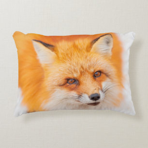 Japanischer Roter Fuchs, der ruht, schläft und spi Dekokissen