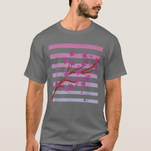 Japanischer Sakura Blossom Rosa Blume Vaporwave Ch T-Shirt