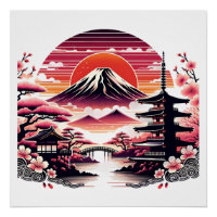 Japanischer Sakura Garden Mount Fuji Cherry Blosso