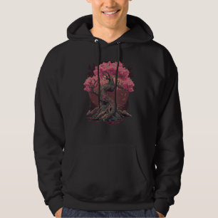 Japanischer Sakura-Garten Geisha Berg Fuji Kirschb Hoodie