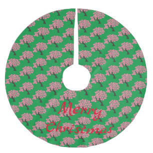 Japanischer Sakura-Kirschblüten Thunder_Cove Polyester Weihnachtsbaumdecke
