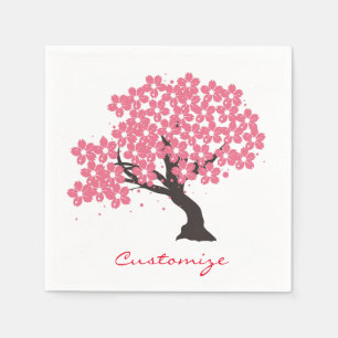 Japanischer Sakura-Kirschblüten Thunder_Cove Serviette