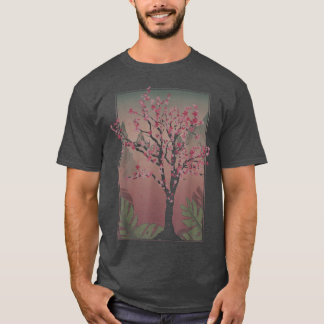 Japanischer Sakura Tree Japan Rosa Blume Blumenkoh T-Shirt