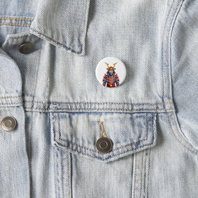 Japanischer Samurai Button (Beispiel)