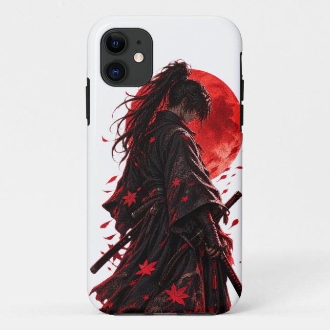 Japanischer Samurai  Case-Mate iPhone Hülle (Rückseite)