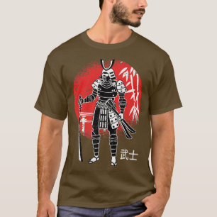 Japanischer Samurai Japan Schwertkämpfer Schwert T-Shirt