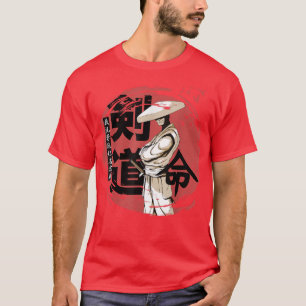 Japanischer Samurai Kendo Kampfsport Ronin Ästheti T-Shirt