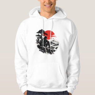 Japanischer Samurai-Krieger Aufgehende Sonne Hoodi Hoodie