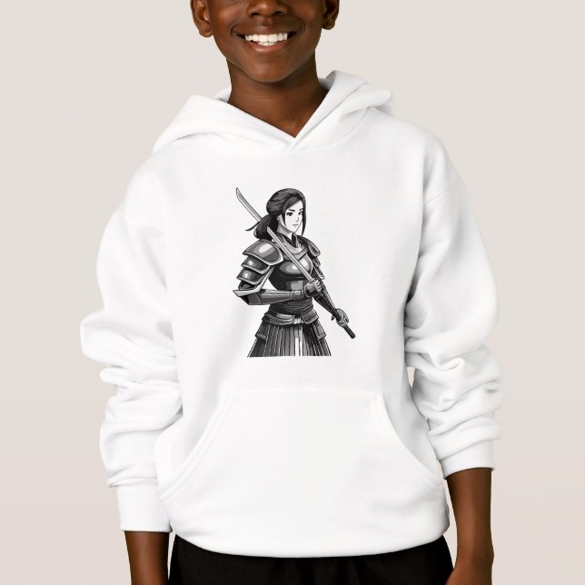 Japanischer Samurai-Krieger - Frau Hoodie (Vorderseite)