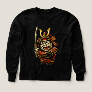 Japanischer Samurai-Krieger Rote Rüstung Cartoon-K