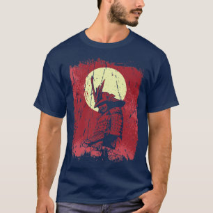 Japanischer Samurai-Krieger Vintage Japan Kämpfer T-Shirt