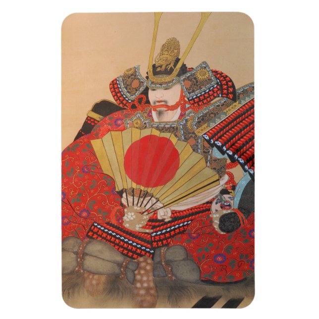 Japanischer Samurai Magnet (Vertikal)
