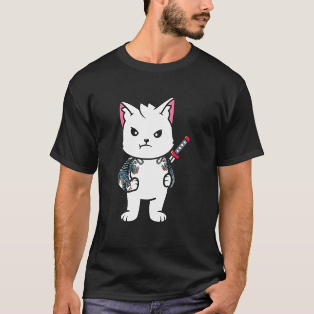 Japanischer Samurai Ninja Ca Japanischer Samurai N T-Shirt (Vorderseite)