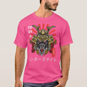 Japanischer Samurai Ninja Wilde Bestie Tier Tattoo T-Shirt