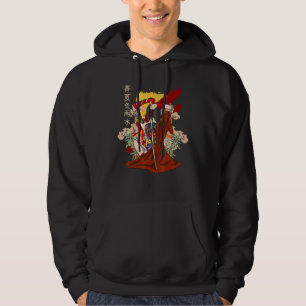 Japanischer Samurai Vintage Sakura Kirschblüten Ka Hoodie