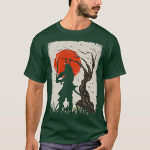 Japanischer Samurai Warrior Japan Schwertbeauftrag T-Shirt